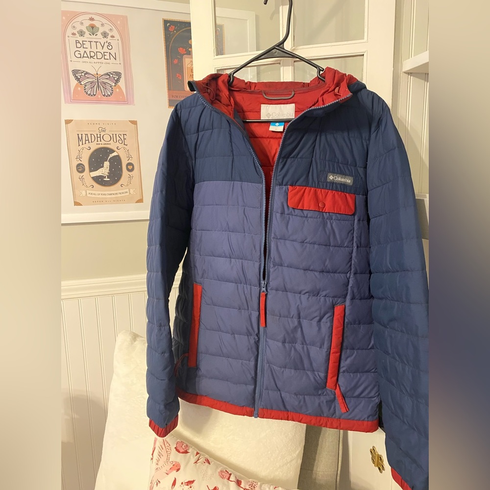 Columbia puffer coat, men size medium